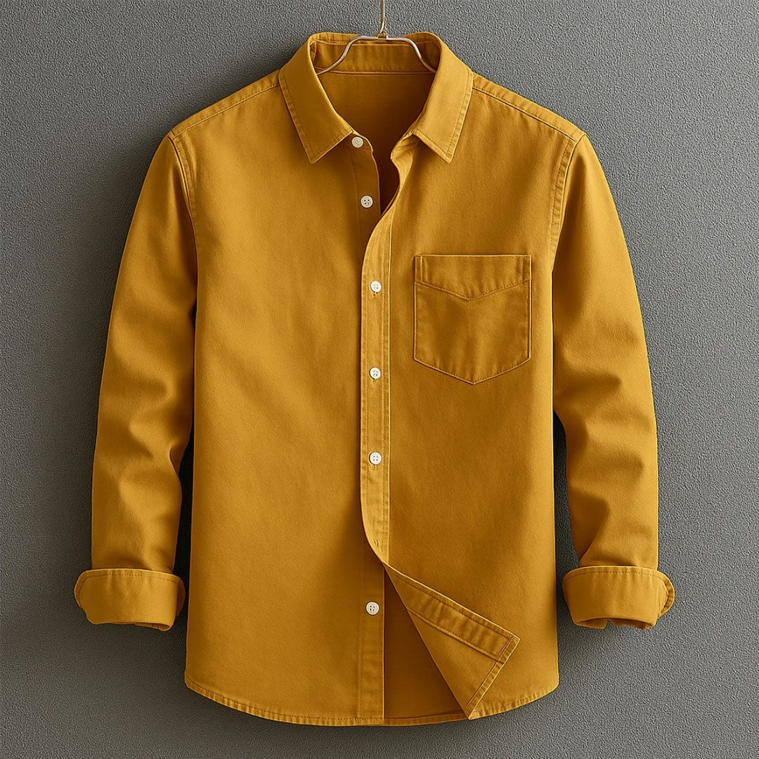 Alder® | Casual Polo met lange mouwen