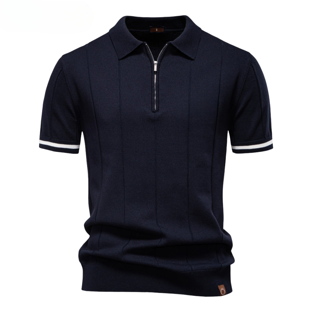 Abner® | Klassiek gebreid poloshirt