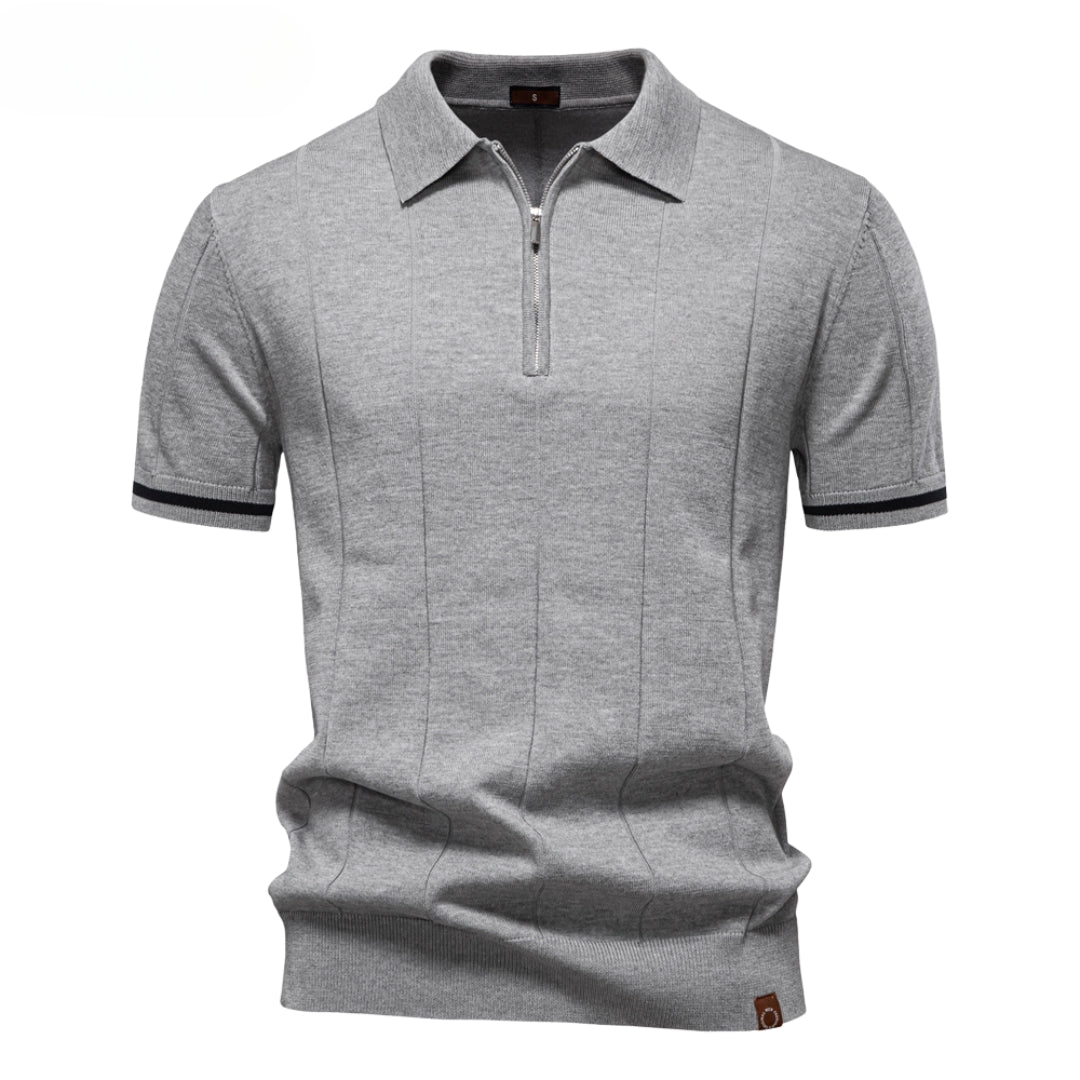 (1+1 Gratis) Abner® | Klassiek gebreid poloshirt