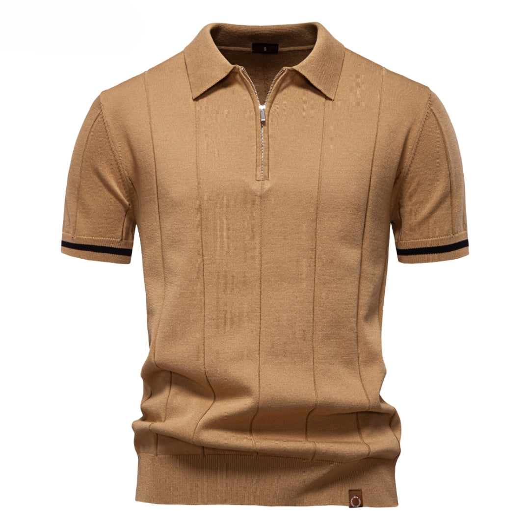 Abner® | Klassiek gebreid poloshirt