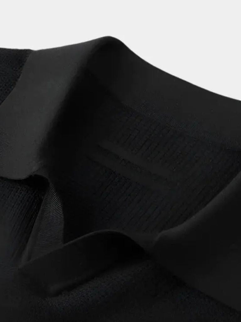 Ger® | Casual Knooploos Gebreid Poloshirt