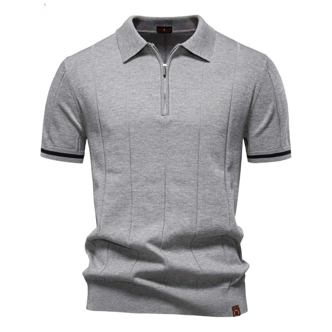 (1+1 Gratis) Bert® | Klassiek gebreid poloshirt