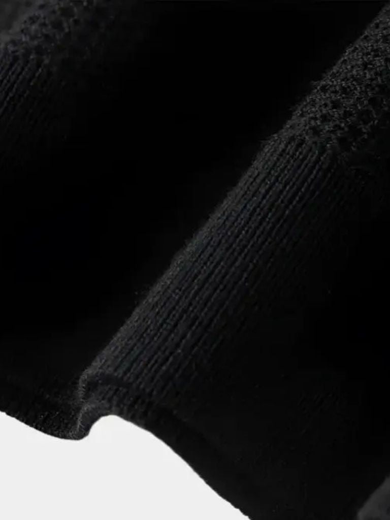 Ger® | Casual Knooploos Gebreid Poloshirt