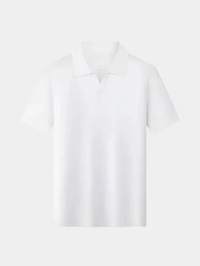 Ger® | Casual Knooploos Gebreid Poloshirt
