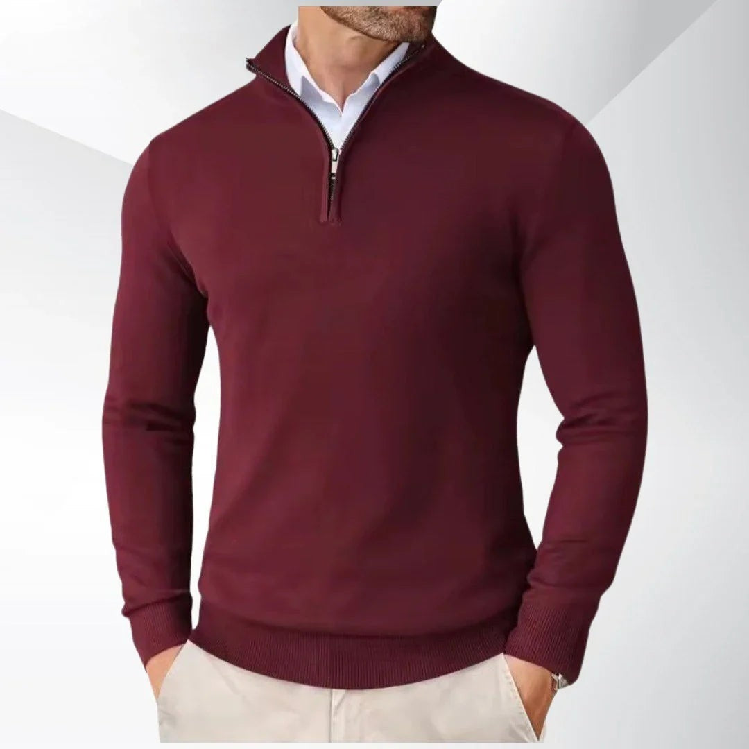 Andres® | Trui met halve rits