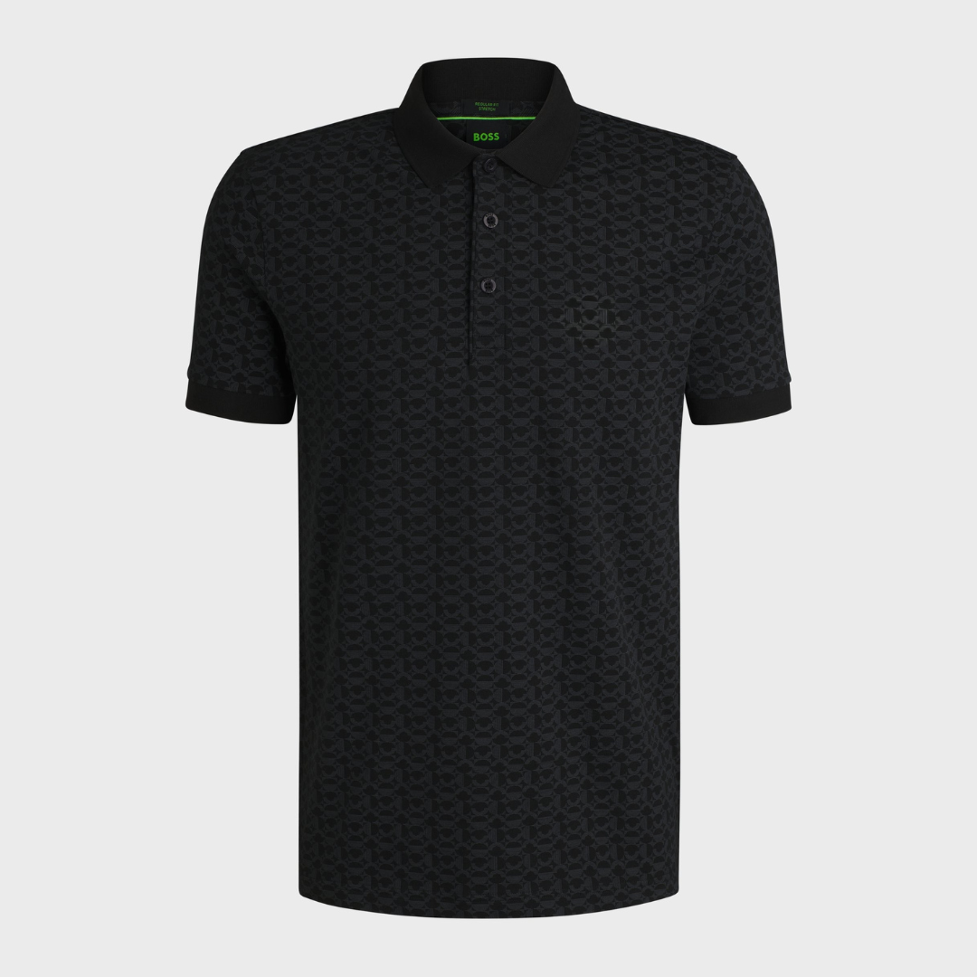 Cayson® | Paddy Poloshirt in Stretch Katoen met Bedrukt Patroon