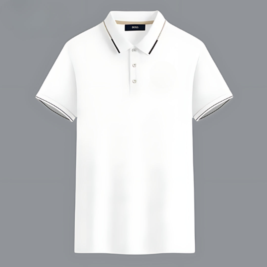 Cafe® | Klassiek gebreid poloshirt