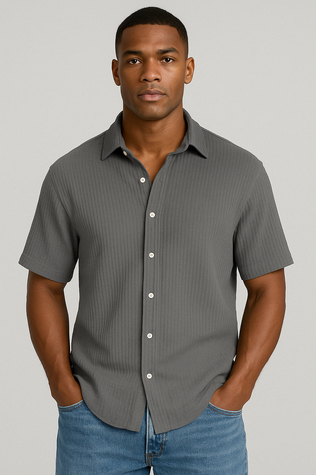 Blaire® | Button-Up overhemd met structuur