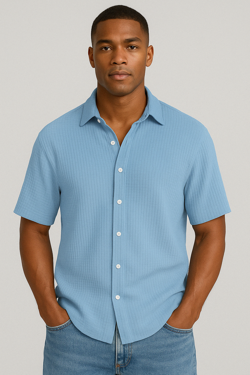 Blaire® | Button-Up overhemd met structuur