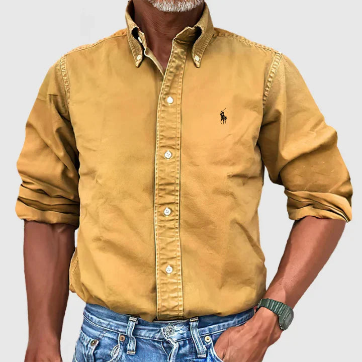 (1+1 Gratis) Mike® | Men's Casual Long Sleeve Shirt