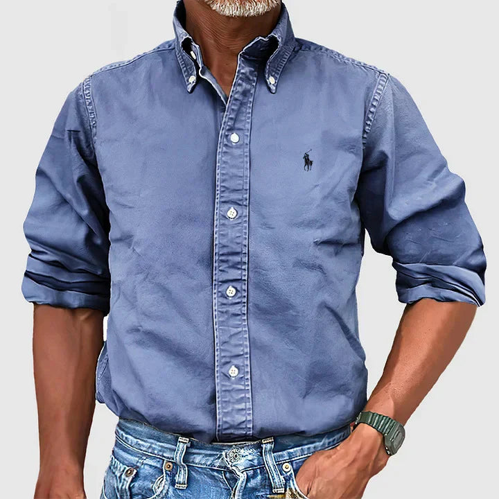 (1+1 Gratis) Mike® | Men's Casual Long Sleeve Shirt