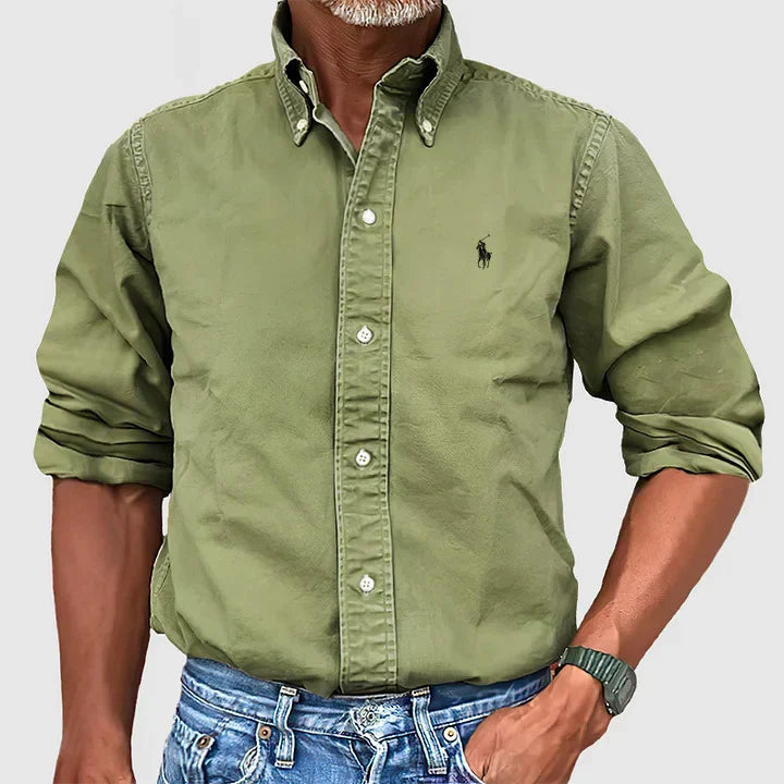 (1+1 Gratis) Mike® | Men's Casual Long Sleeve Shirt