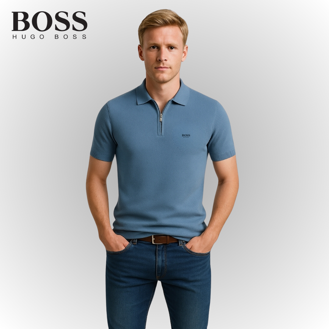 (1+1 Gratis) Stack® | Heren Half Zip Poloshirt