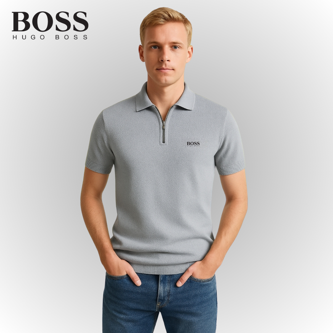 (1+1 Gratis) Stack® | Heren Half Zip Poloshirt